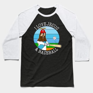 I Love Jesus and Baseball Baseball T-Shirt